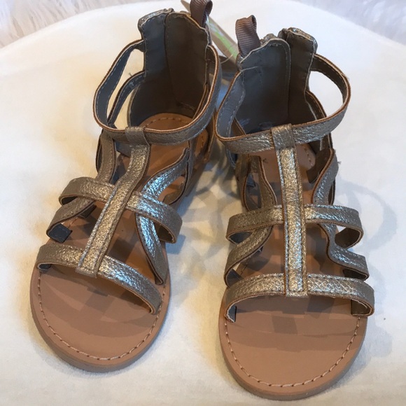 bronze gladiator sandals